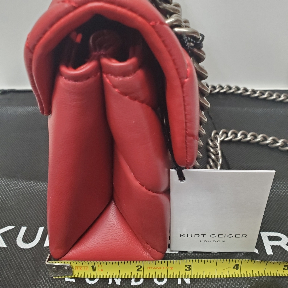 Kurt Geiger London Kensington Mini Leather Quilted Shoulder Crossbody Bag - Picture 5 of 9